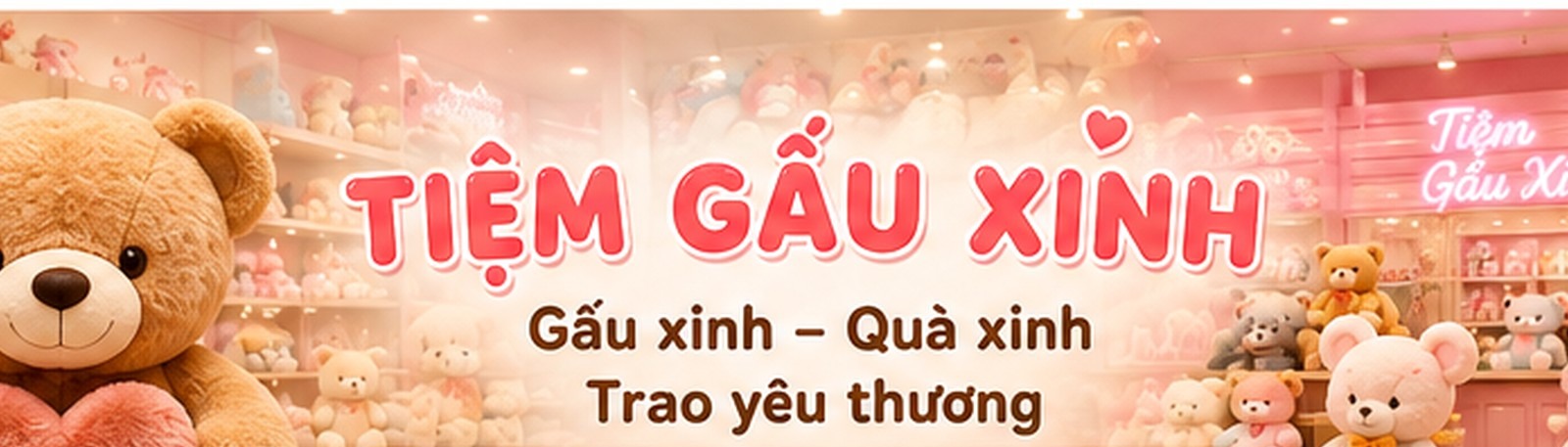 Ảnh bìa Tiệm Gấu Xinh - gấu bông và quà tặng